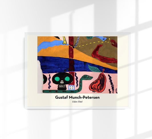 Untitled (Skull & Snake) by Gustaf Munch-Petersen Exhibition Poster