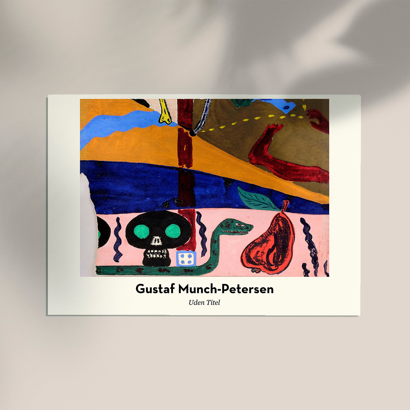 Untitled (Skull & Snake) by Gustaf Munch-Petersen Exhibition Poster