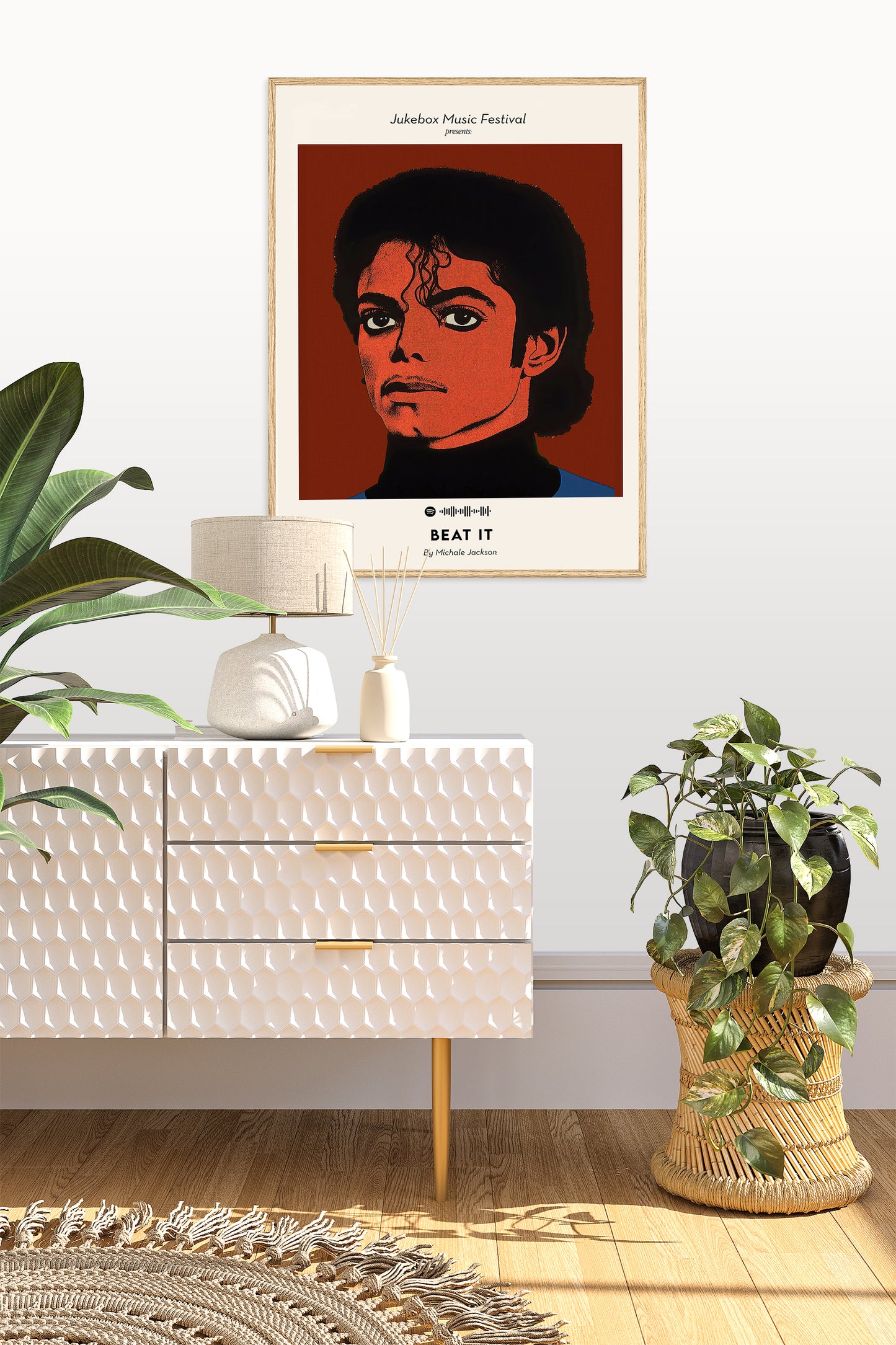 Michael Jackson Beat it Music Art Poster