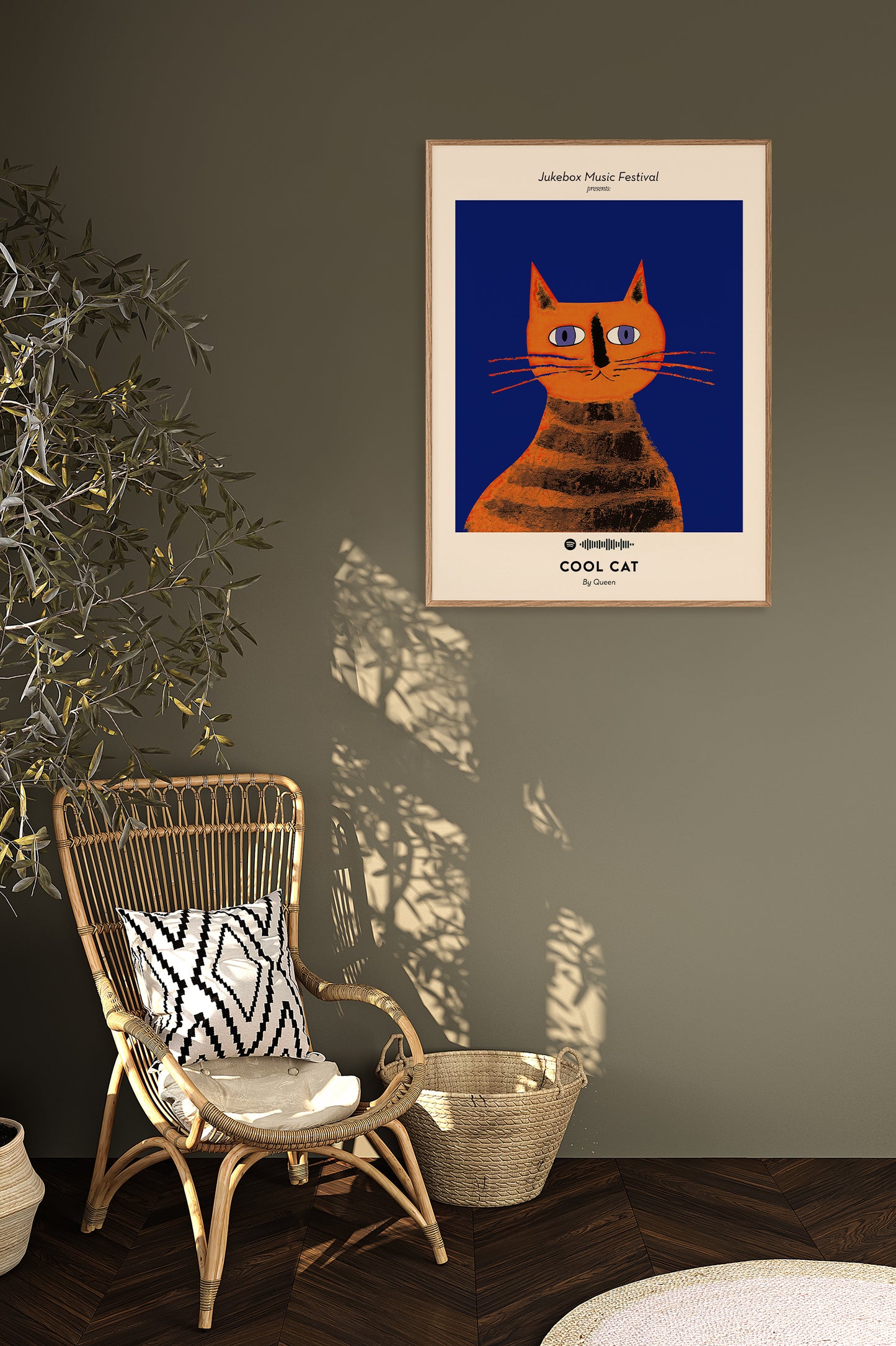 Queen Cool Cat Music Art Poster