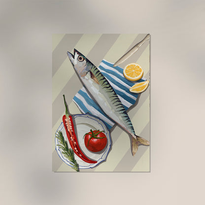 Fresh Fish Art Poster