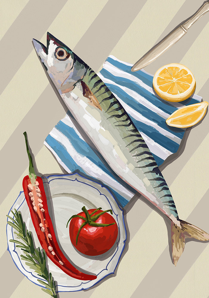 Fresh Fish Art Poster