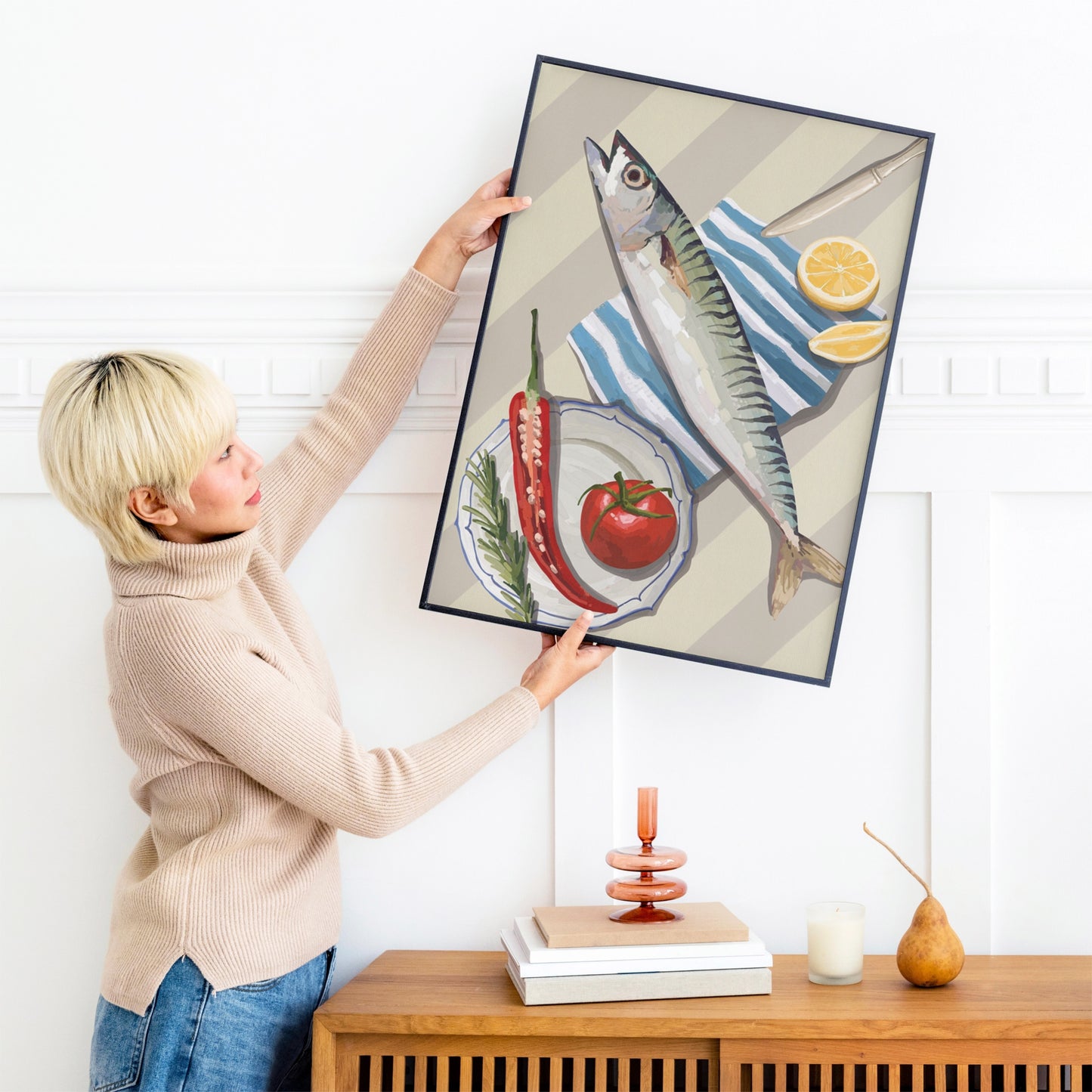 Fresh Fish Art Poster