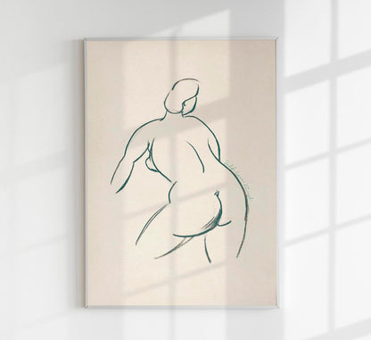 Self love nude Poster by Carl Newman