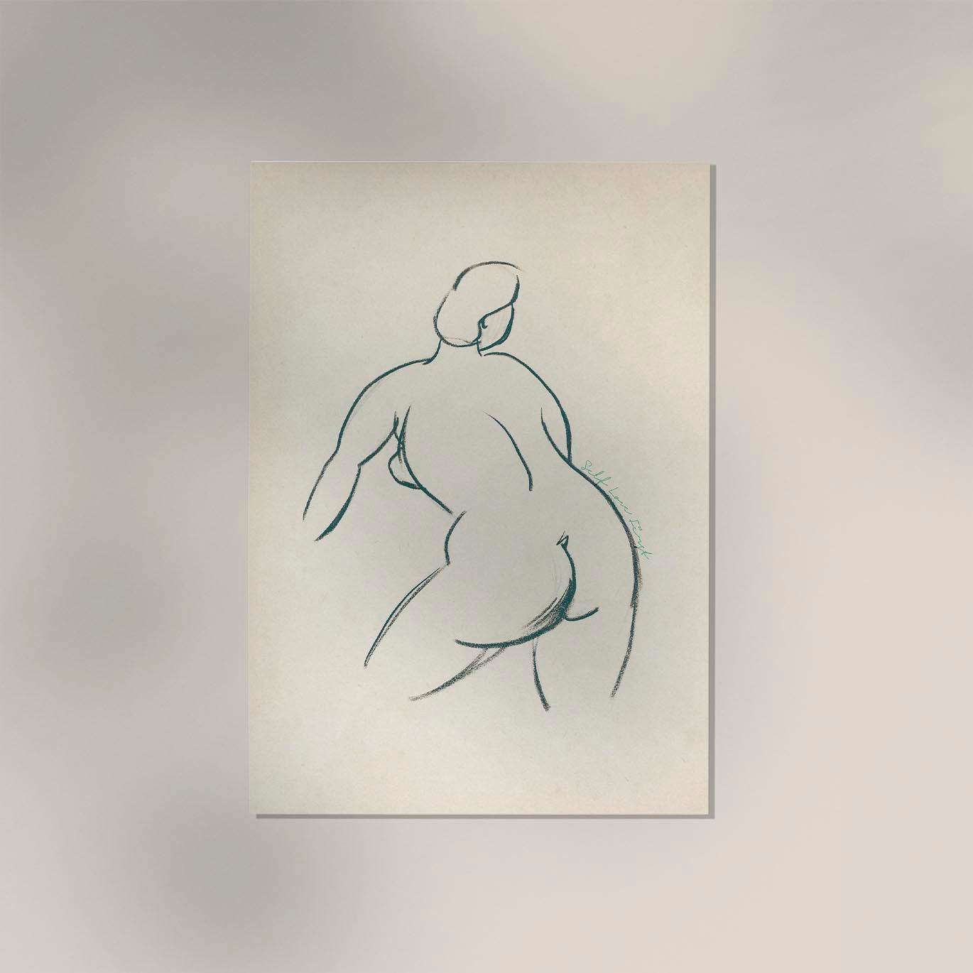 Self love nude Poster by Carl Newman