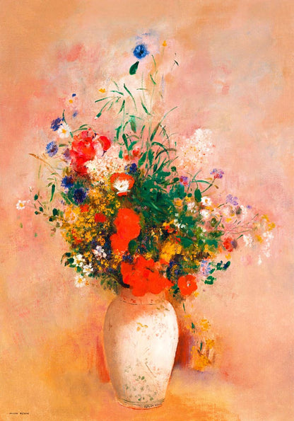 Vase of Flowers Painting  by Odilon Redon