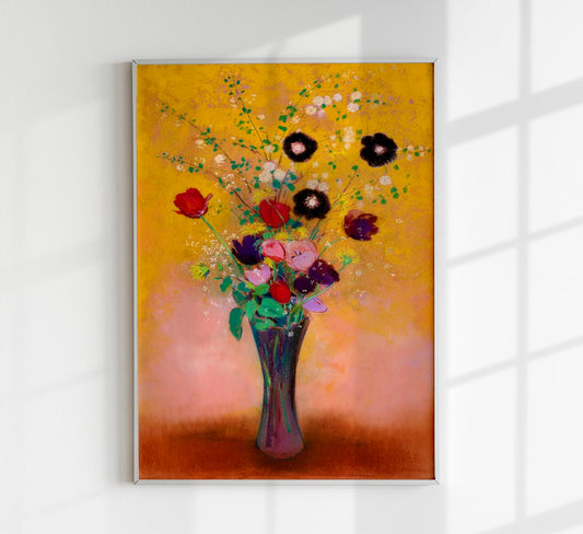 Vase of Flowers Painting  by Odilon Redon