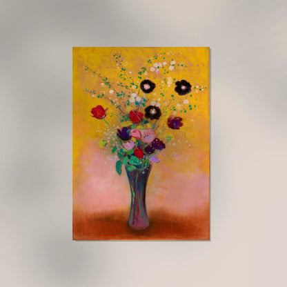 Vase of Flowers Painting  by Odilon Redon