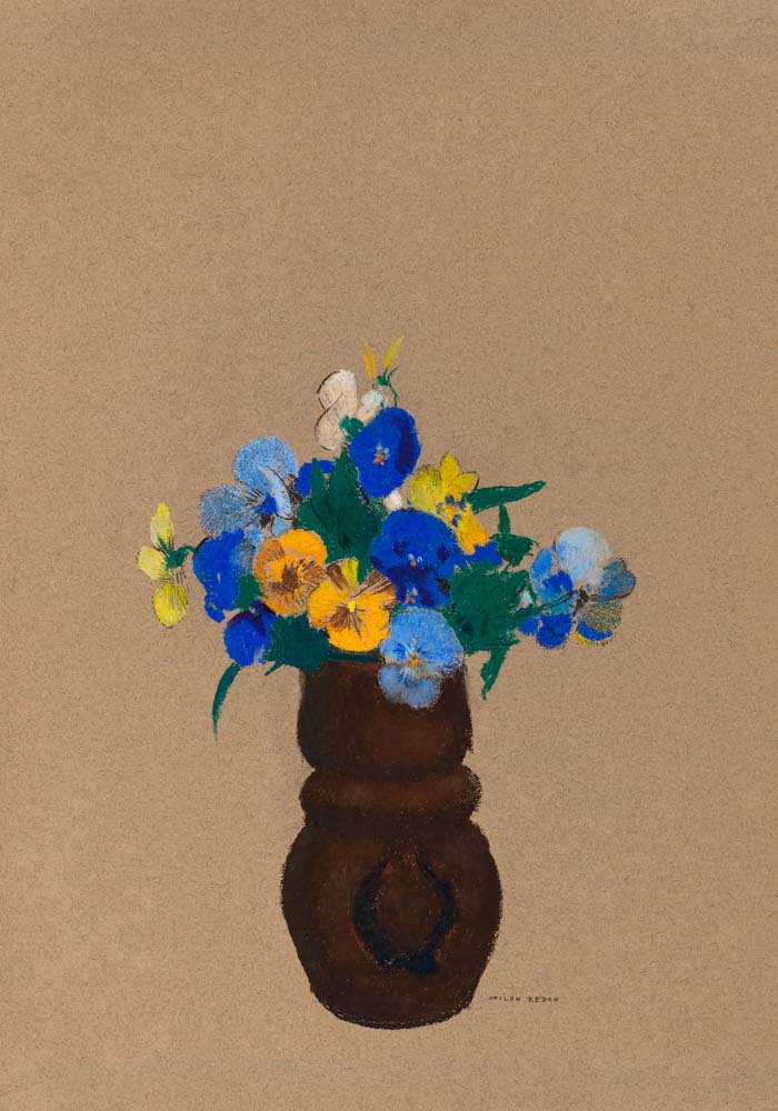 Pansies by Odilon Redon
