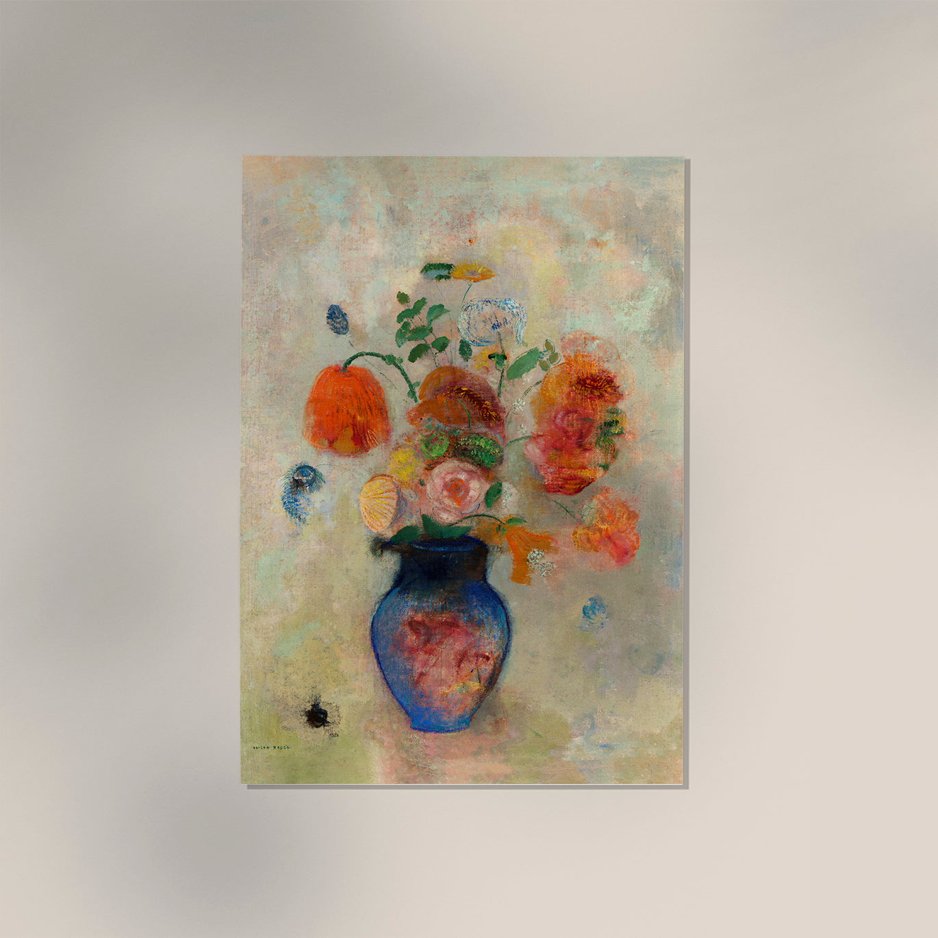 Large Vase with Flowers by Odilon Redon