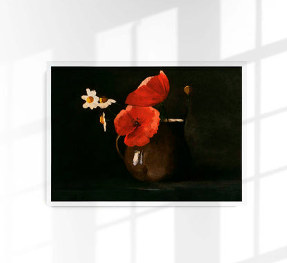 Poppies and Daisies by Odilon Redon