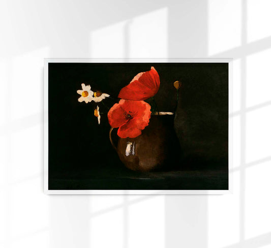 Poppies and Daisies by Odilon Redon