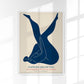 Chillng blue Papiers Decoupes Art Poster