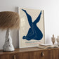 Chillng blue Papiers Decoupes Art Poster