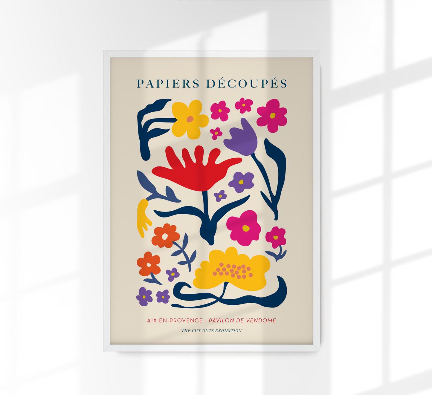 Flowers composition nr. 3 Papiers Decoupes Art Poster