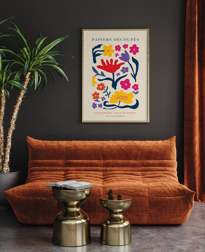 Flowers composition nr. 3 Papiers Decoupes Art Poster