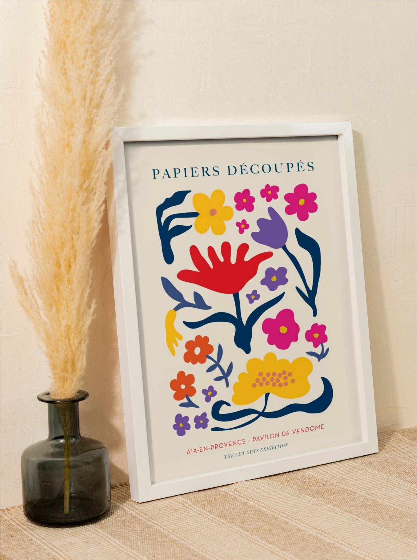 Sale: Flowers composition nr. 3 Papiers Decoupes 3 A3 Size Fine Art Print