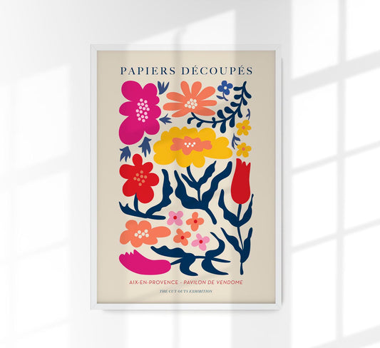 Flowers composition nr. 1 Papiers Decoupes Art Poster