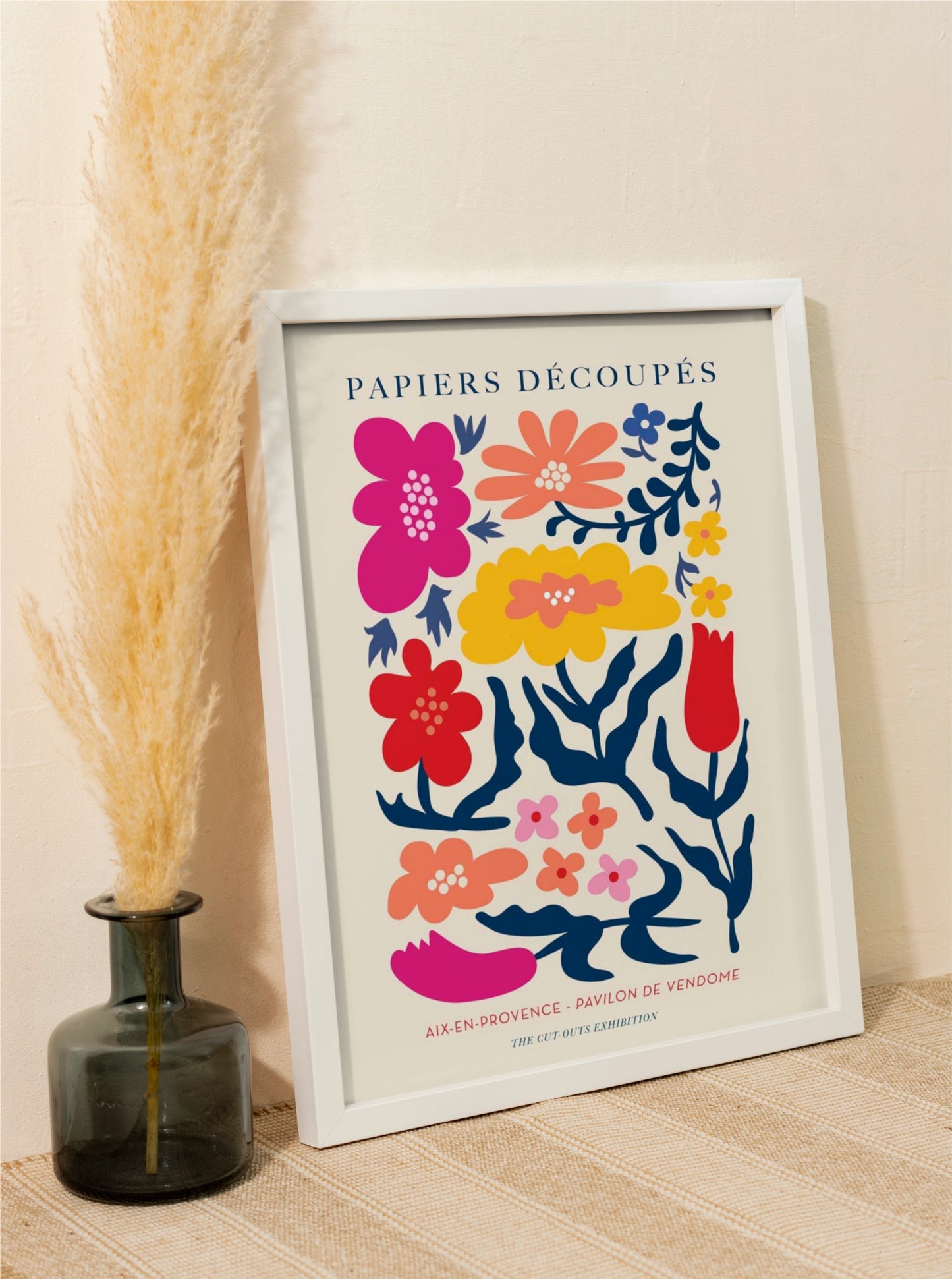 Sale: Flowers composition nr. 1 Papiers Decoupes A3 Size Fine Art Print