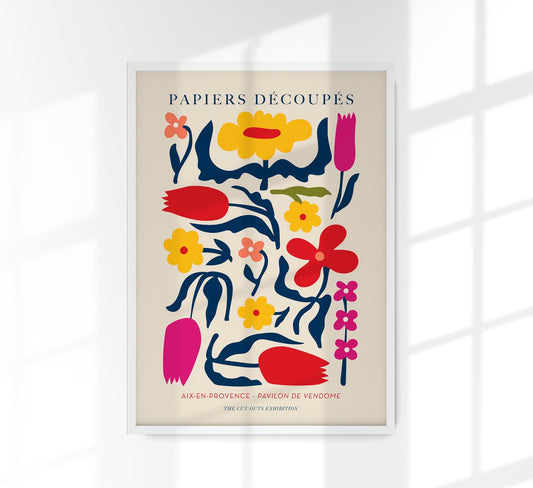 Flowers Composition nr. 2 Papiers Decoupes Art Poster