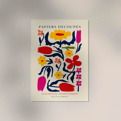 Flowers Composition nr. 2 Papiers Decoupes Art Poster