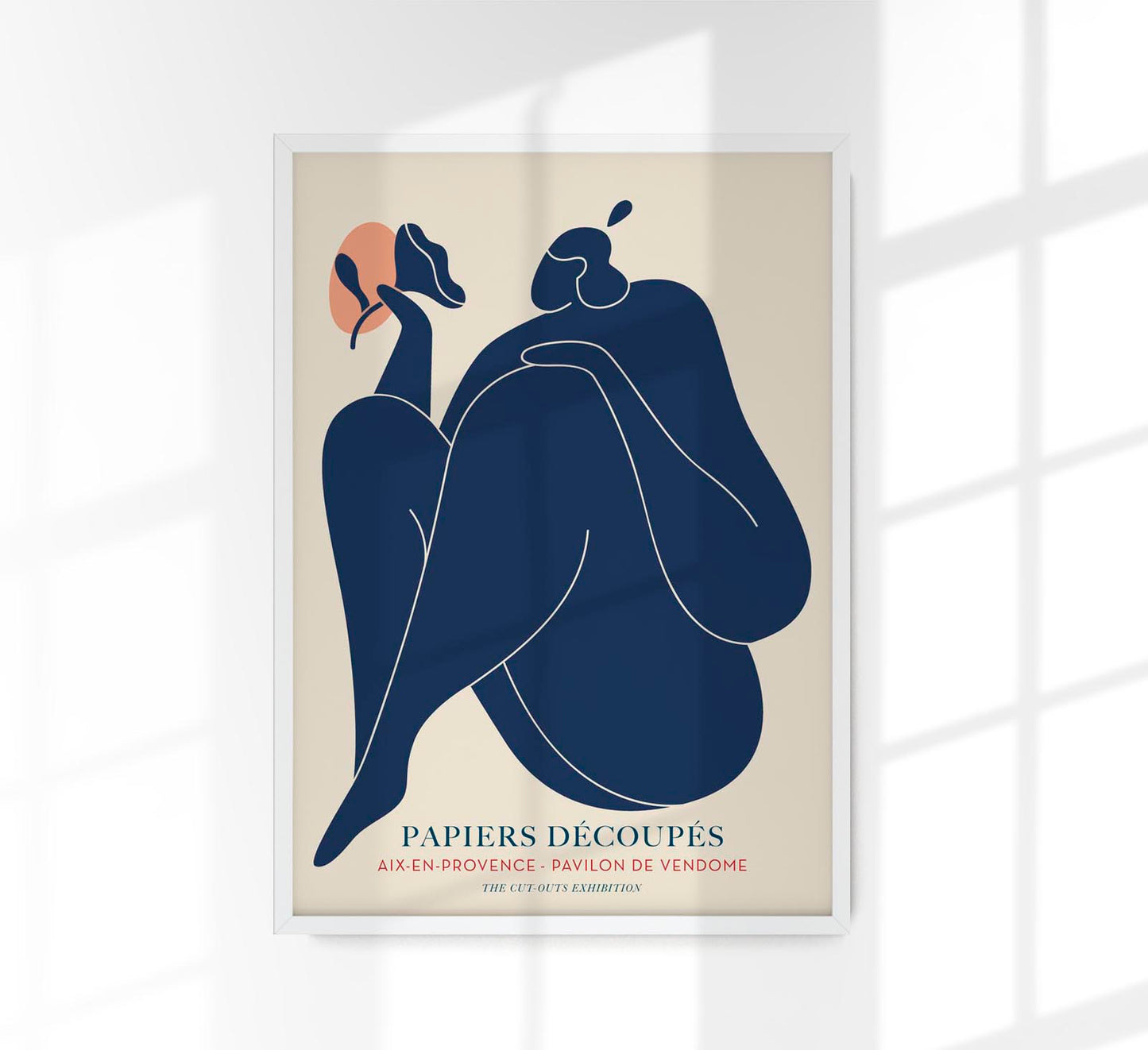 Woman with a flower Papiers Decoupes Art Poster