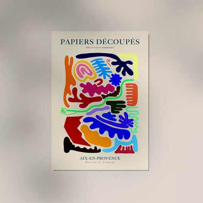 Caos form Papiers Decoupes Art Poster