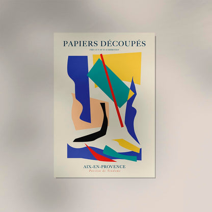 Geometric Cut outs Papiers Decoupes Art Poster