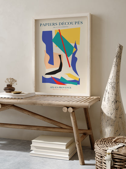 Geometric Cut outs Papiers Decoupes Art Poster