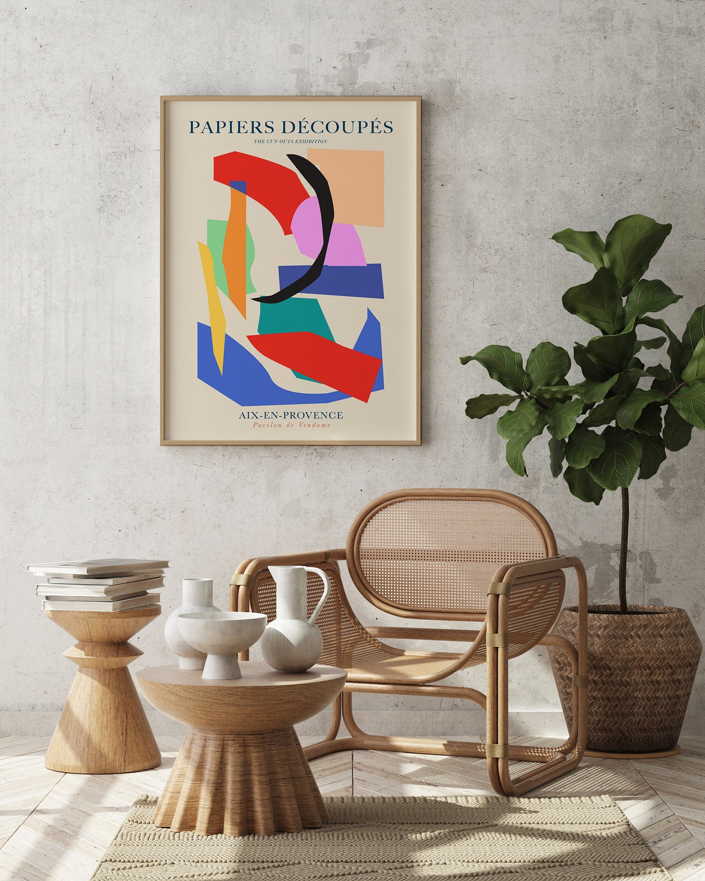 Abstract Cut outs Papiers Decoupes Art Poster