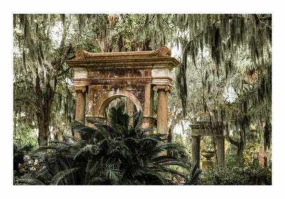 oak trees  in Spanish historic Bonaventure Cemetery by Carol M. Highsmith