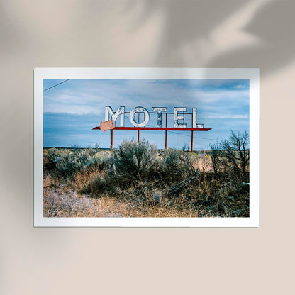 Motel sign, Grand Coulee, Washington by John Margolies