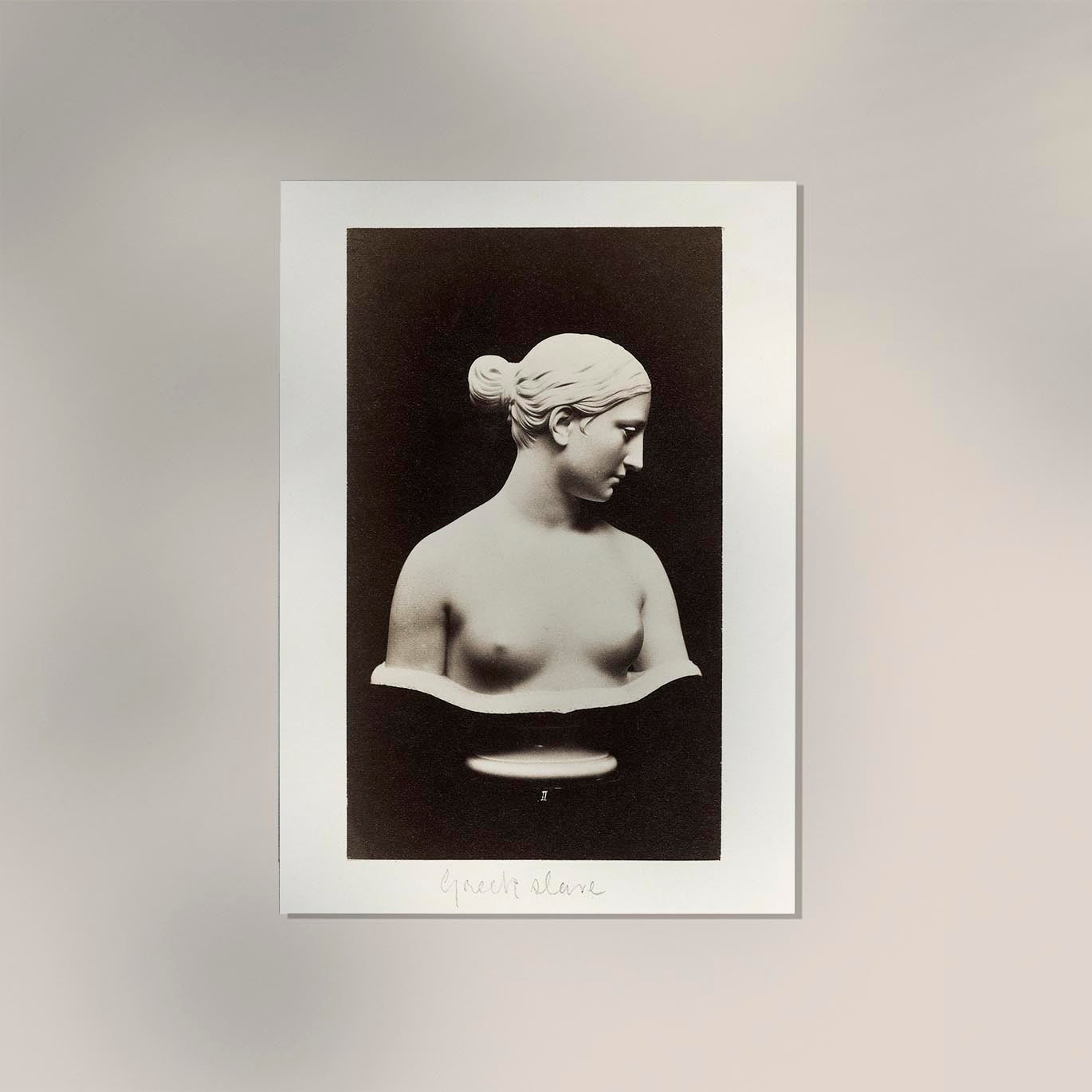 Naked woman sculpture, Bust of Greek Slave by Hiram Powers