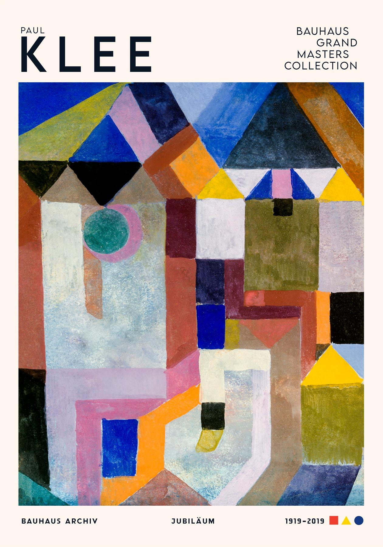 Paul Klee Colorful Architecture Art Exhibition Poster