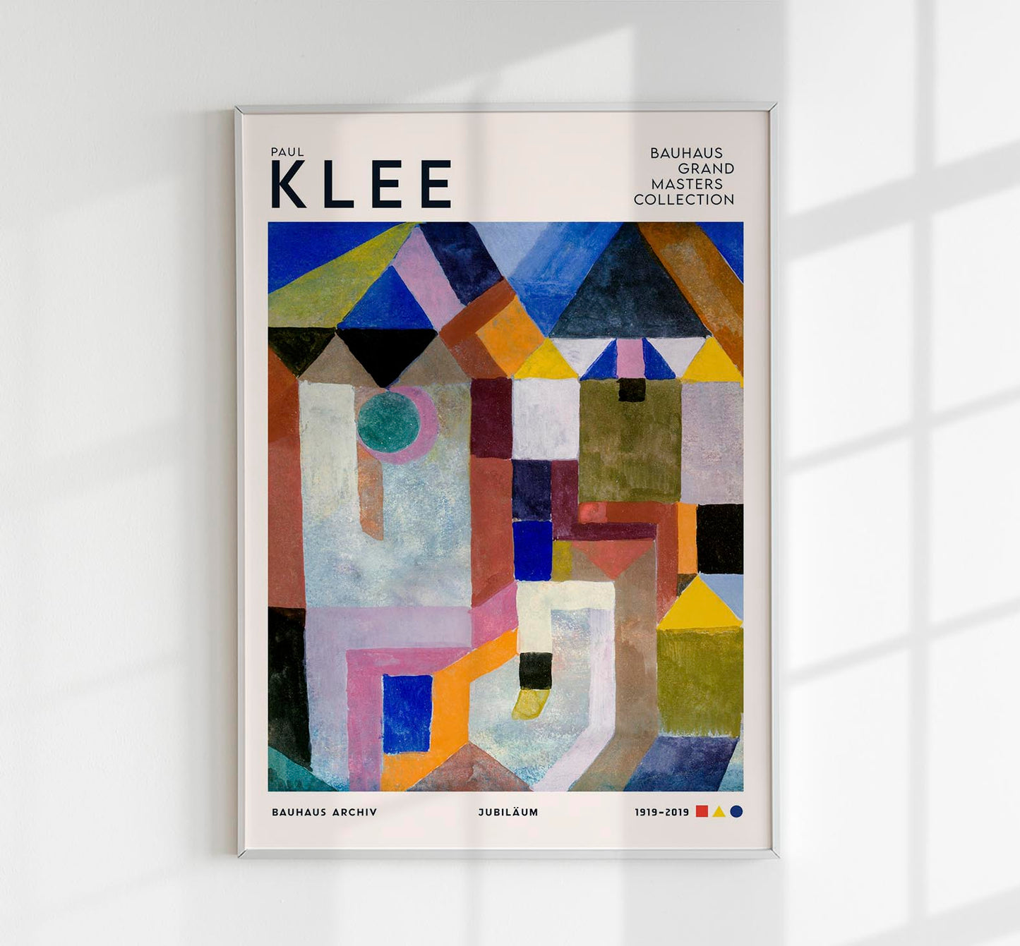 Paul Klee Colorful Architecture Art Exhibition Poster