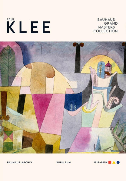 Paul Klee Black Columns Art Exhibition Poster