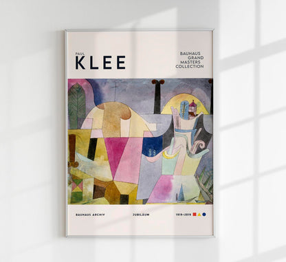 Paul Klee Black Columns Art Exhibition Poster