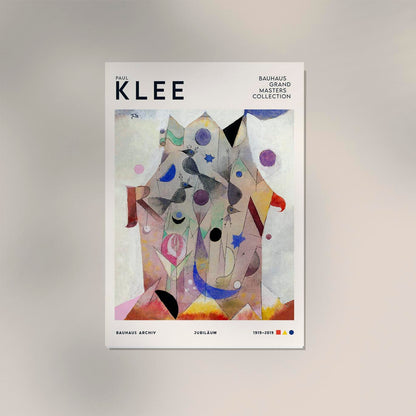 Paul Klee Black Columns Art Exhibition Poster