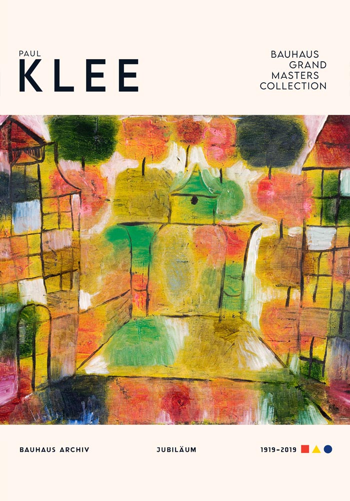 Paul Klee Tree and Architecture Art Exhibition Poster