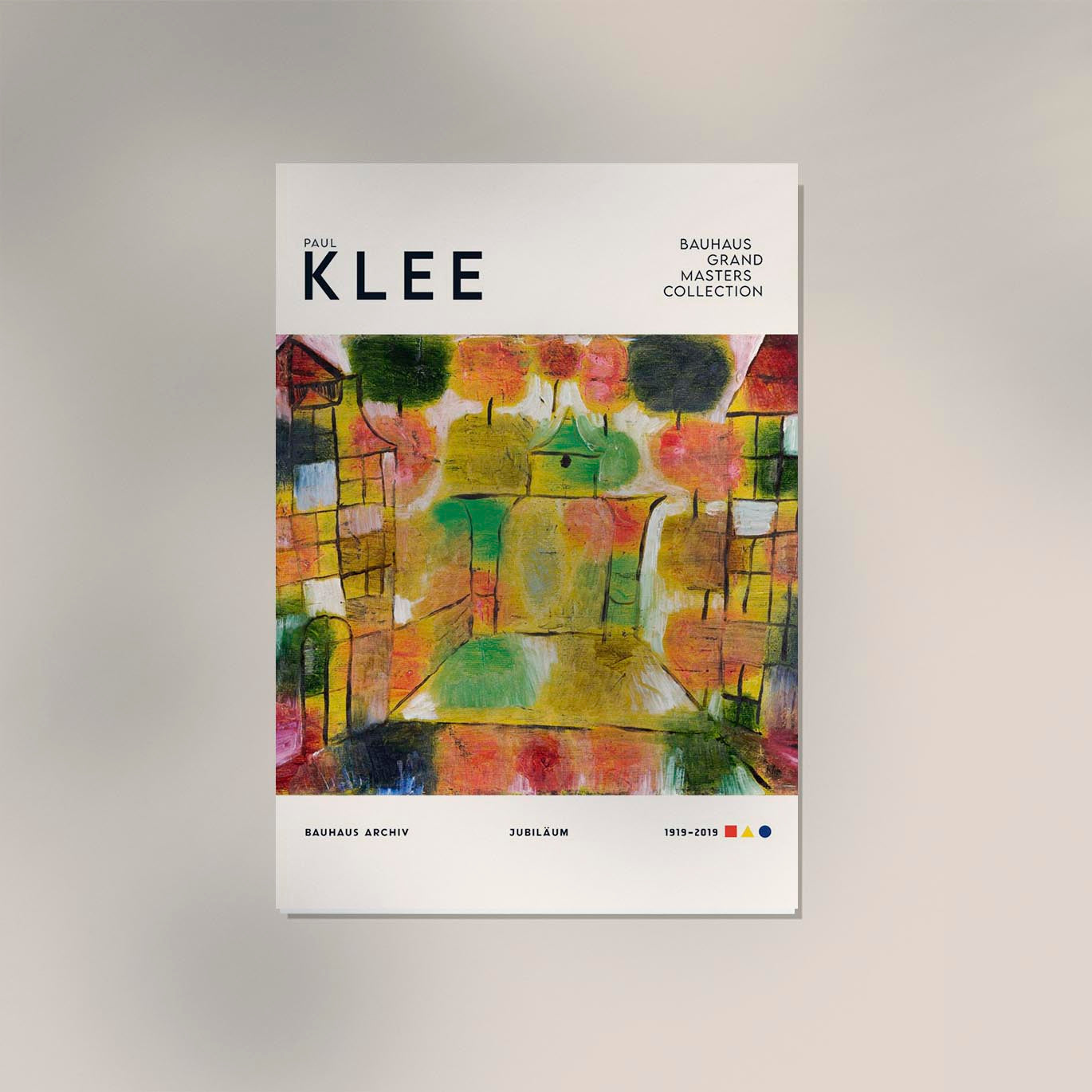 Paul Klee Tree and Architecture Art Exhibition Poster