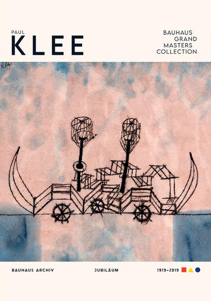 Paul Klee Old Steamboat Art Exhibition Poster