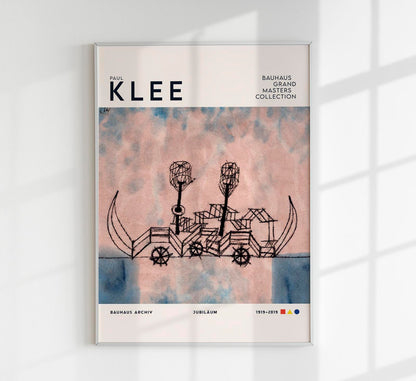 Paul Klee Old Steamboat Art Exhibition Poster