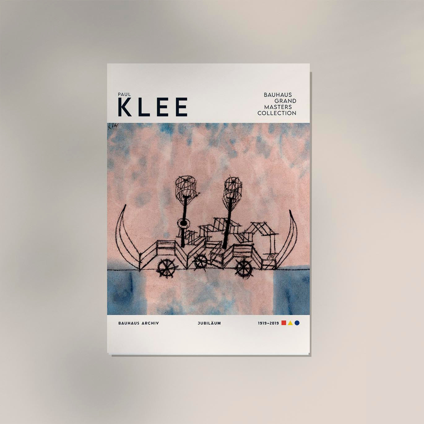 Paul Klee Old Steamboat Art Exhibition Poster