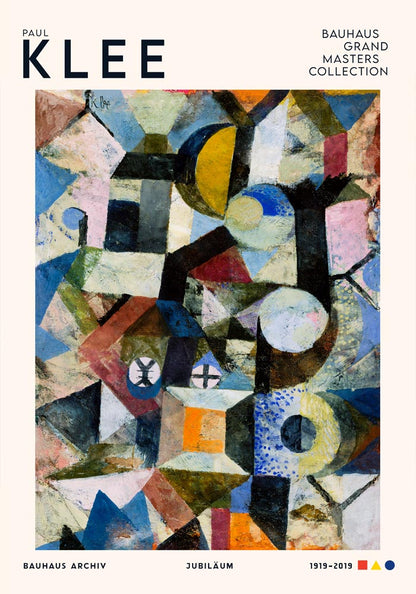 Paul Klee Yellow Half-Moon and the Y Art Exhibition Poster