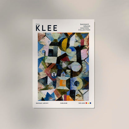 Paul Klee Yellow Half-Moon and the Y Art Exhibition Poster