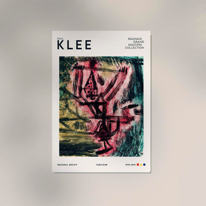 Paul Klee Fire Clown Art Exhibition Poster