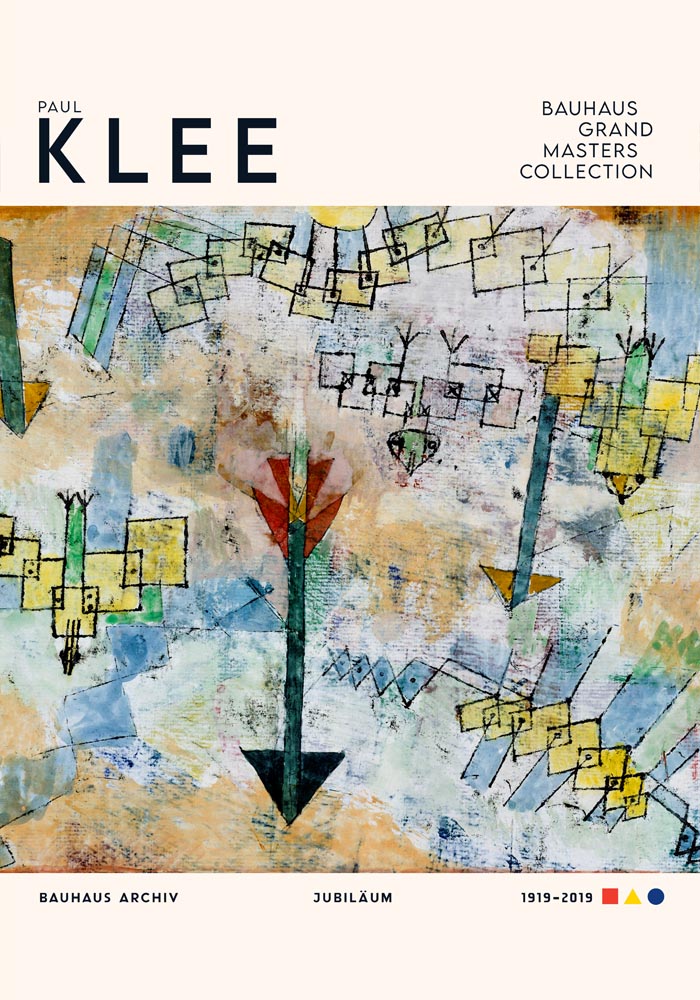 Paul Klee Birds Swooping Art Exhibition Poster