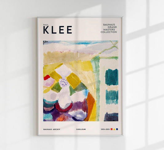 Paul Klee Interior with the Clock Art Exhibition Poster
