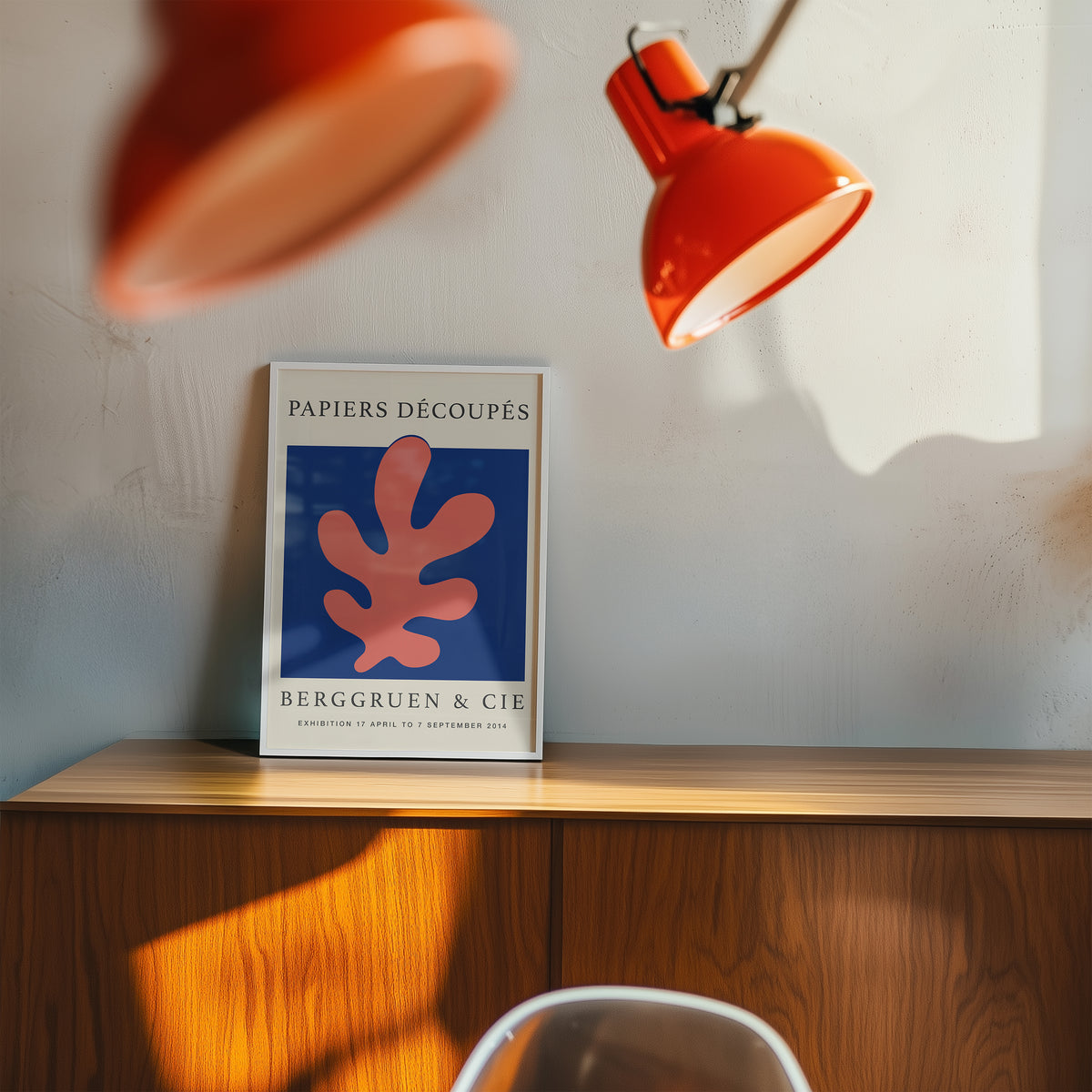 Coral Cut-Out Papiers Decoupes Art Poster