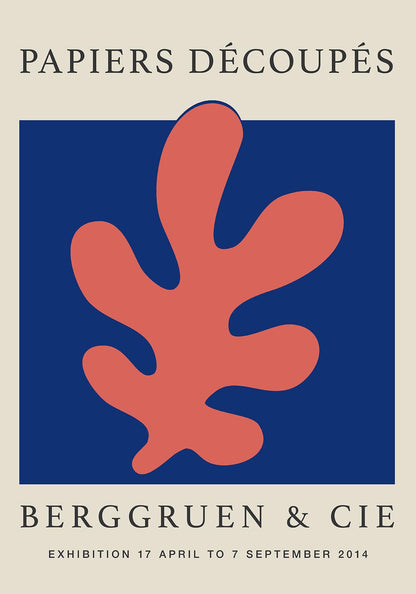 Coral Cut-Out Papiers Decoupes Art Poster